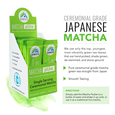 Matcha Packets To Go - 24 Single Packets