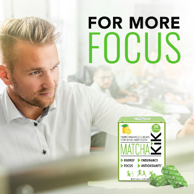Matcha KiK Energy Chews 30 pk (Out of Stock Until Further Notice)